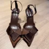 * nowe szpilki z kokardką brązowe stradivarius *