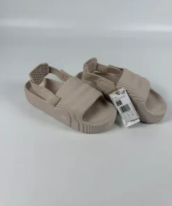 adidas Originals Adilette 22 XLG Sandały Klapki Beżowe Putty Mauve Platforma Futu