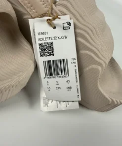 adidas Originals Adilette 22 XLG Sandały Klapki Beżowe Putty Mauve Platforma Futu