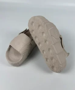 adidas Originals Adilette 22 XLG Sandały Klapki Beżowe Putty Mauve Platforma Futu