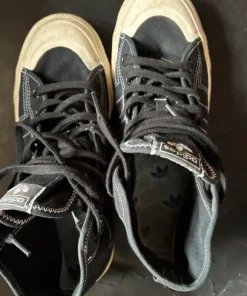 Adidas Originals Nizza RF Hi sneakers i sort lærred.