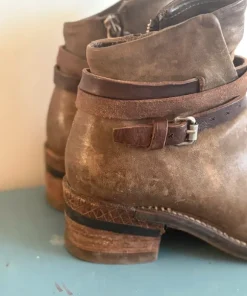 Air Step A.S 98, stövletter i skinn stl 38