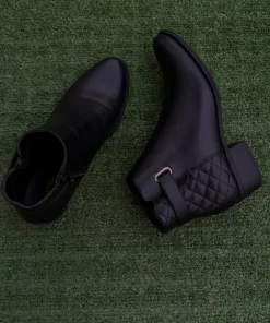 Anna Field botki damskie 41 czarne eleganckie pikowane niski obcas jesień