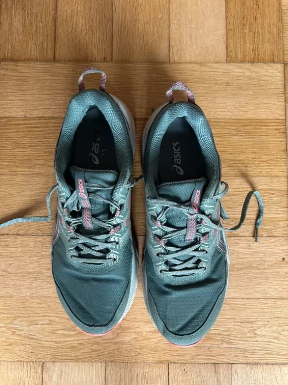 Asics sneaks oliven m pink