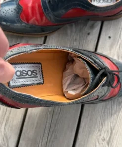 Asos Blue and Red fake leather shoes EU45