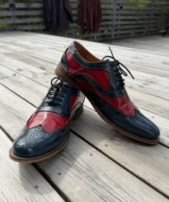 Asos Blue and Red fake leather shoes EU45