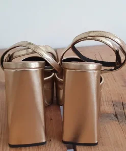 ASOS gold platform heels – size 38 – new / never worn