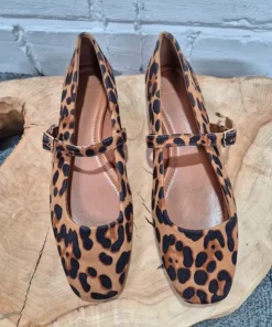 ASOS panterka Mary Jane balerinki damskie balletcore leopard coquette EU40 HIT