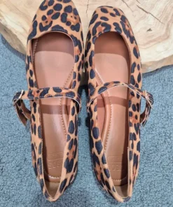 ASOS panterka Mary Jane balerinki damskie balletcore leopard coquette EU40 HIT