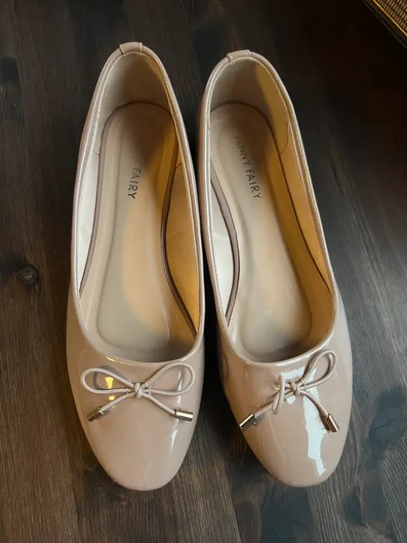 Ballerinaskor beige-rosa