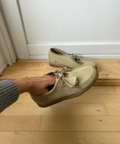Beige clarks