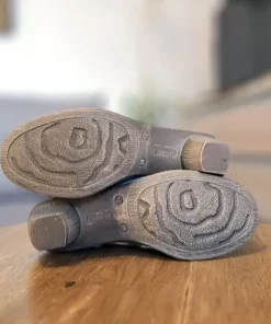 Błękitne ażurowe czółenka Rieker Antistress | Skóra | Rozmiar 36 (22,5 cm)