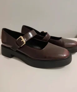 Bordowe buty r.37