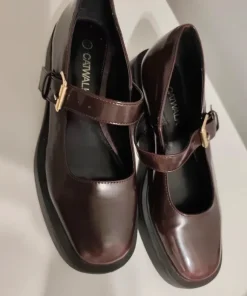 Bordowe buty r.37