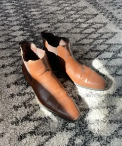 Brown Leather Chelsea Boots