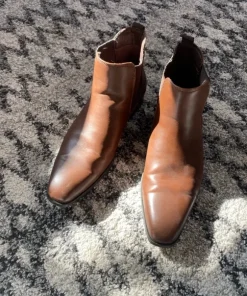 Brown Leather Chelsea Boots