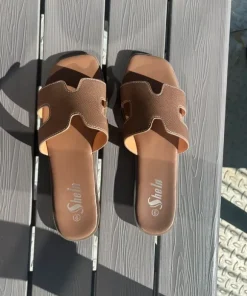 Brune sandaler