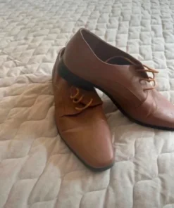 Brązowe eleganckie półbuty