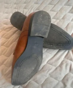 Brązowe eleganckie półbuty