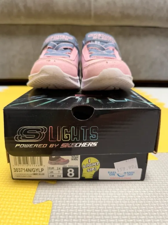 Buty dziecięce dziewczęce Skechers świecące