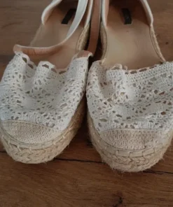 Buty letnie koronkowe do sukienki