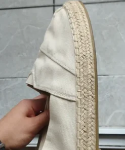 Buty materiałowe beżowe
