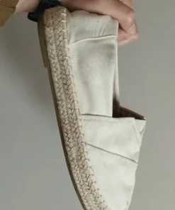 Buty materiałowe beżowe