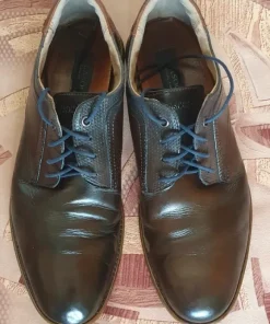 Buty męskie skórzane brązowe