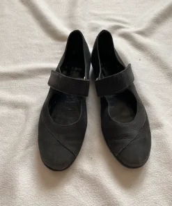Buty z zapinane czarne basic vintage