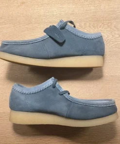 Clarks Wallabee blå