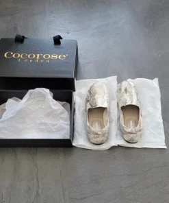 Cocorose London Loafers i ormskinnsmönster, storlek 36