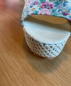 Cottage core floral wedges