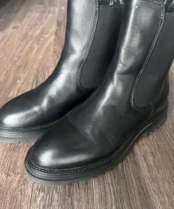 Czarne botki / sztyblety damskie klasyczne eleganckie