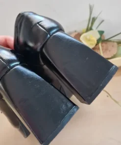 Czarne loafersy / mokasyny na słupku rozmiar 37Rozmiar 37