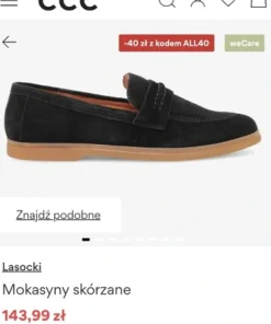 Czarne mokasyny Lasocki