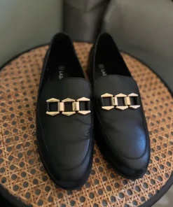 Czarne skórzane buty loafersy mokasyny Lasocki rozmiar 37