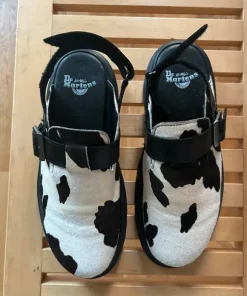 Dr Martens Jorge Cow Print Mules