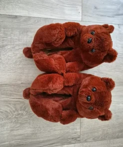 Kapcie cieple misie