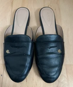 Lauren Ralph Lauren leather mules