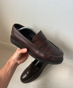 Massimo Dutti Brown leather loafers