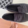 Mocka loafers blåa
