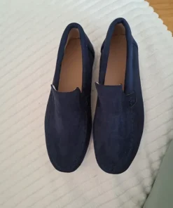 Navy loafers