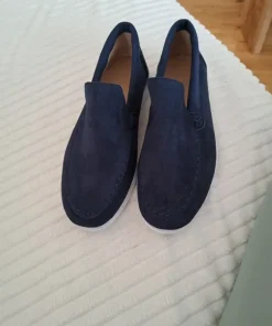 Navy loafers