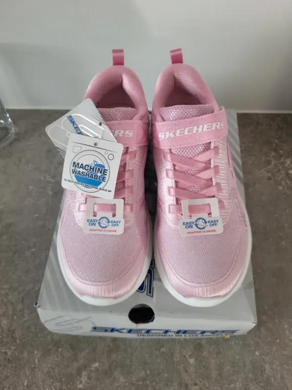 Nye lyserøde glimmer skechers
