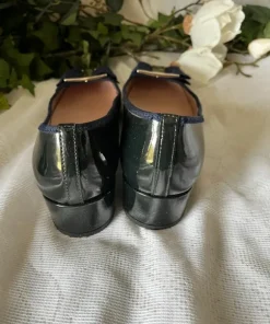 ~Pretty Ballerinas Ballerinaskor i mörkblått, storlek 38.5 ~