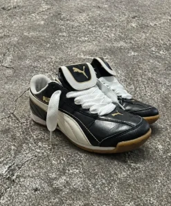 RARE Puma King 41 Football Shoes Black / White Classic football buty piłkarskie
