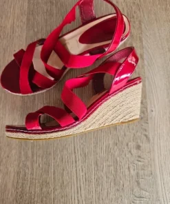 Røde kilehæls sandaler 40/41