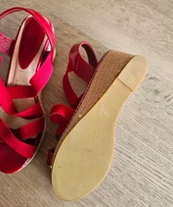 Røde kilehæls sandaler 40/41