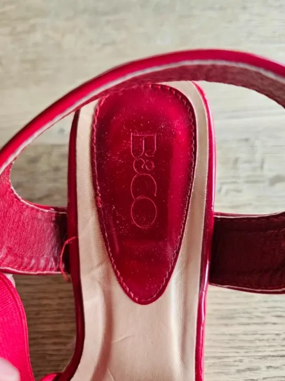 Røde kilehæls sandaler 40/41