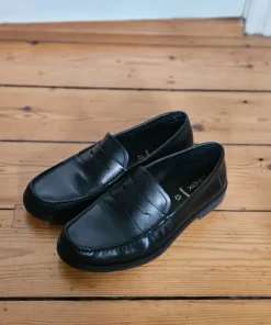 Real leather penny loafers Geox